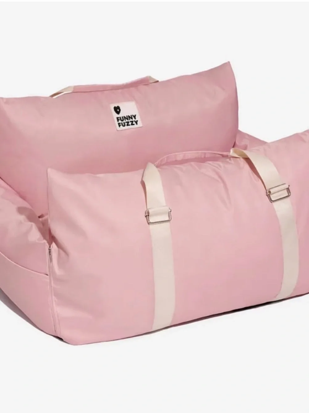 Funny Fuzzy Pink Small Dog Car Seat Sofa Bed Waterproof with Carry Handles